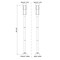 Z-Lite Luca Outdoor Post Mounted Fixture, 1-Light, 9.25 In.W x 101.51 In.H, Black/Etched 517PHB-567P-BK-LED - alternate 8